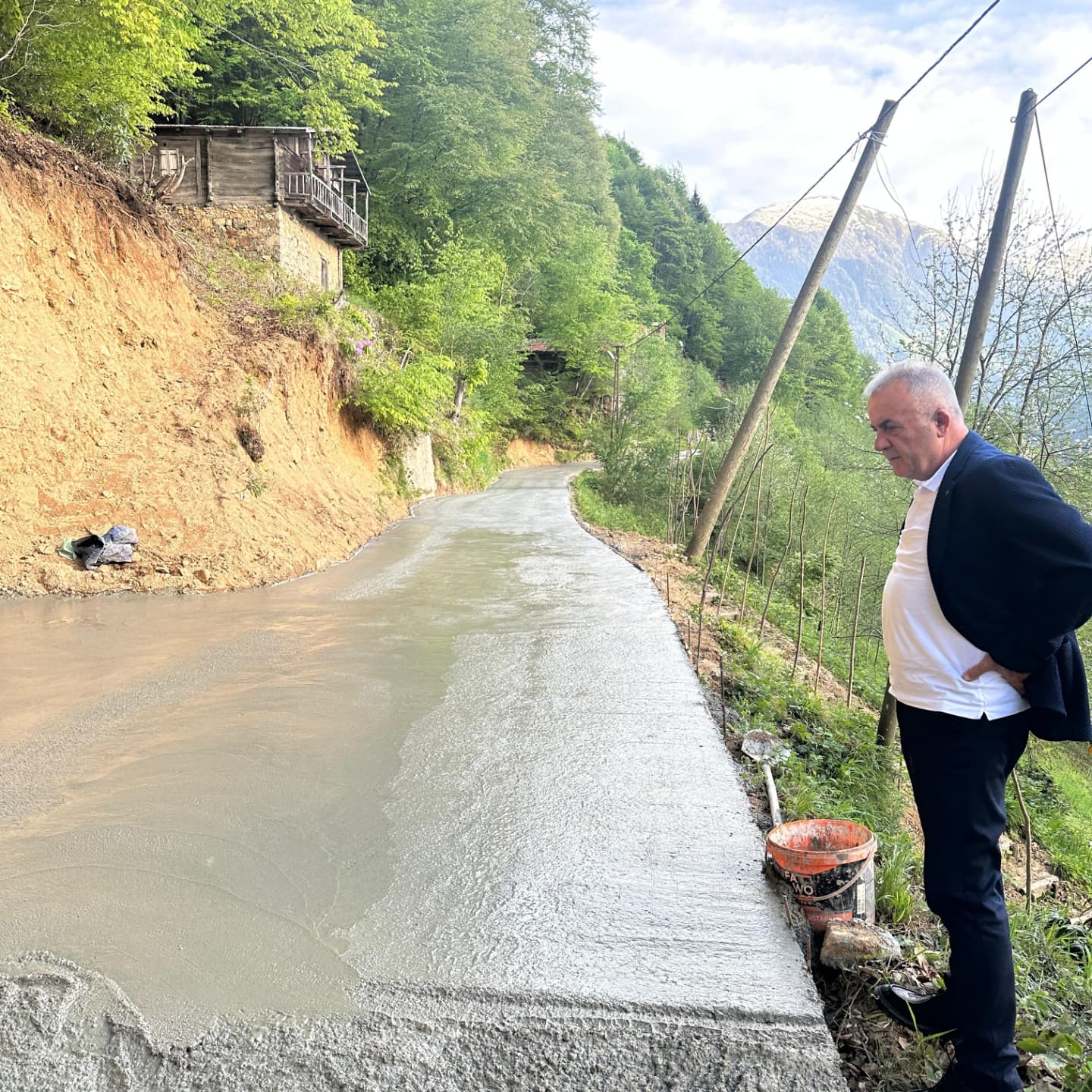 Çağrankaya Mahallesi yol betonlama